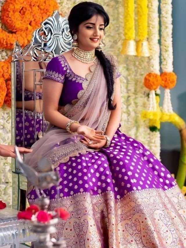 Banarasi Half saree Lehenga Banarasi Half saree Lehenga