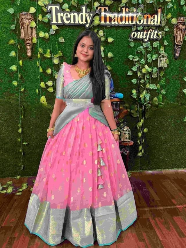 Organza Lehenga Half Saree Organza Lehenga Half Saree