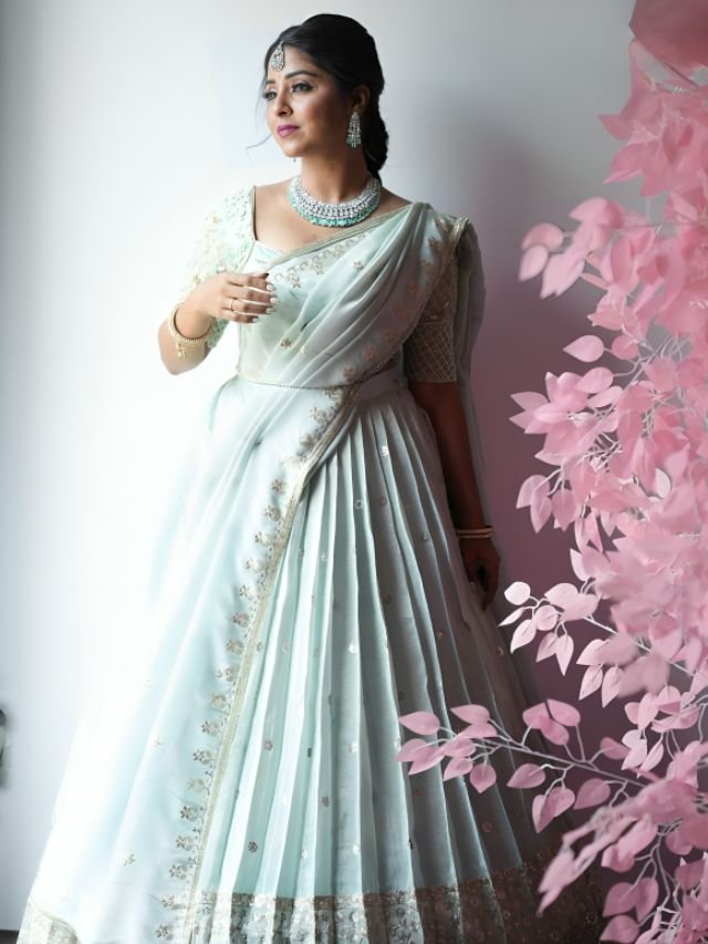 Pastel Color Half Sarees Pastel Color Half Sarees