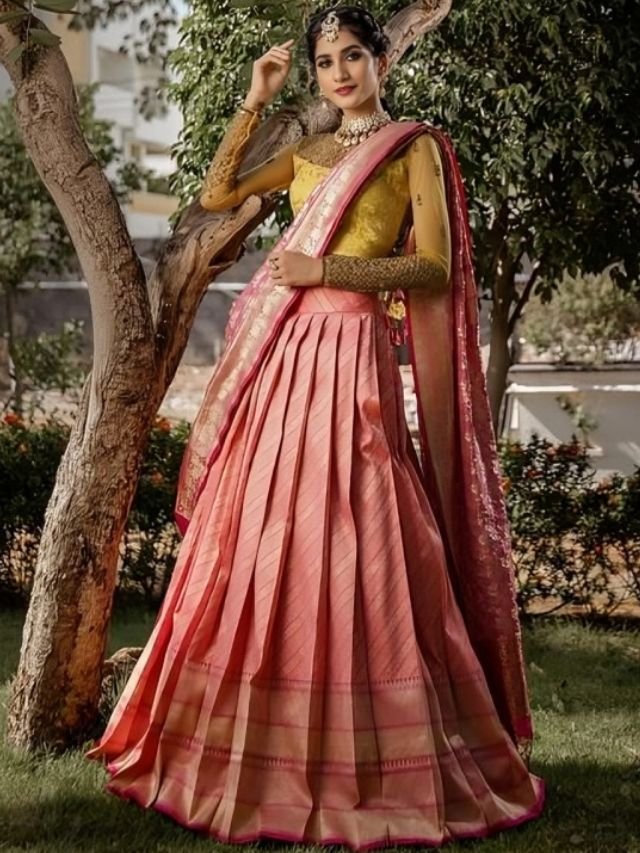 Rose Gold Half Saree Rose Gold Half Saree