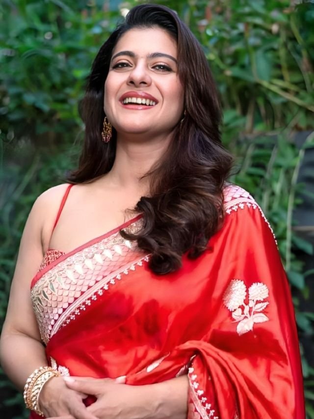 Kajol in Red Color Saree Kajol in Red Color Saree