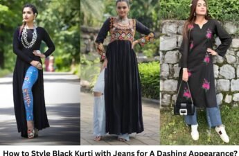 How to Style Black Kurti with Jeans