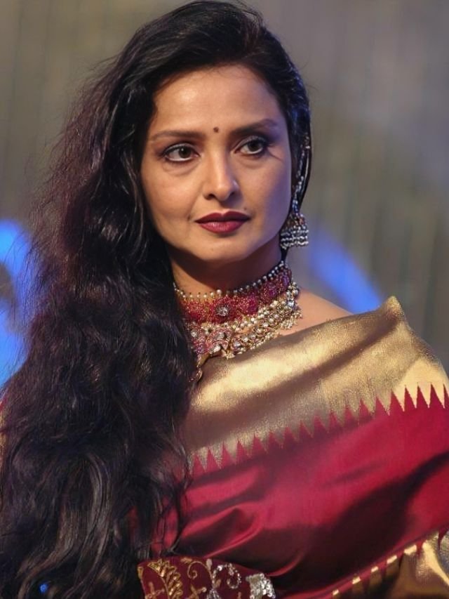 Rekha in Maroon Saree for Weddings Rekha in Maroon Saree for Weddings