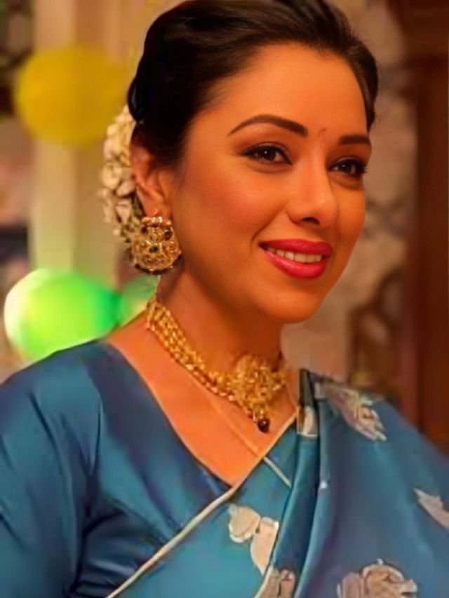 Rupali Ganguly in Blue Saree Rupali Ganguly in Blue Saree
