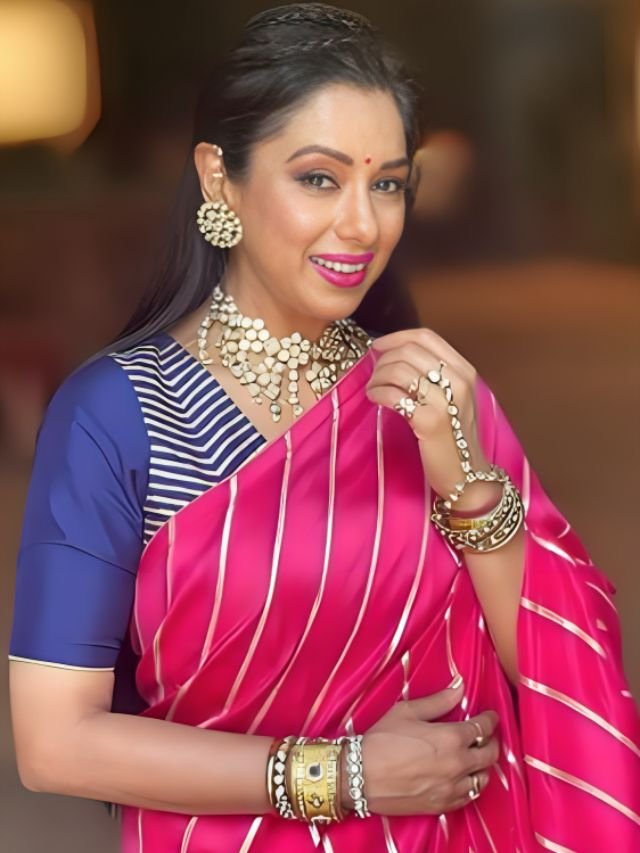 Anupamas Rani Pink Saree Anupama’s Rani Pink Saree