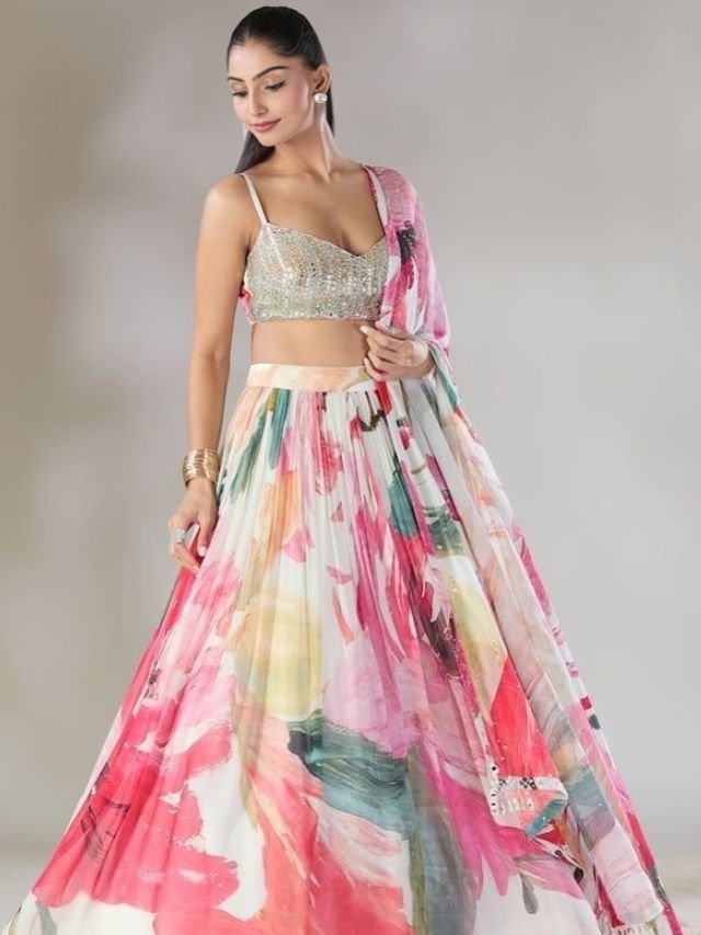 Digital Printed Lehenga Digital Printed Lehenga