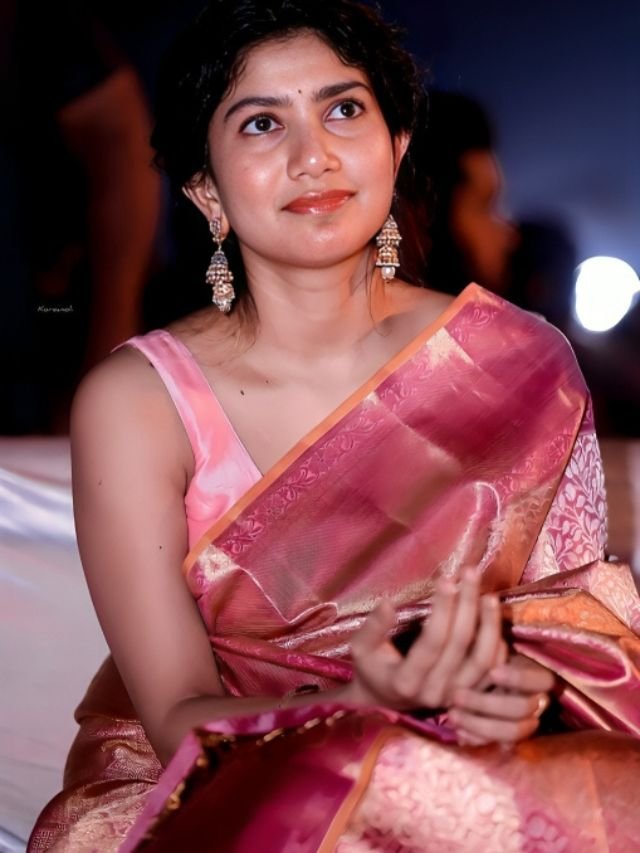 Sai Pallavis Soft Pink Color Sarees Sai Pallavi’s Soft Pink Color Sarees