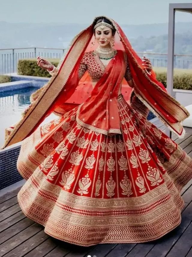 Mouni Roy in Flared Circular Lehenga Mouni Roy in Flared Circular Lehenga