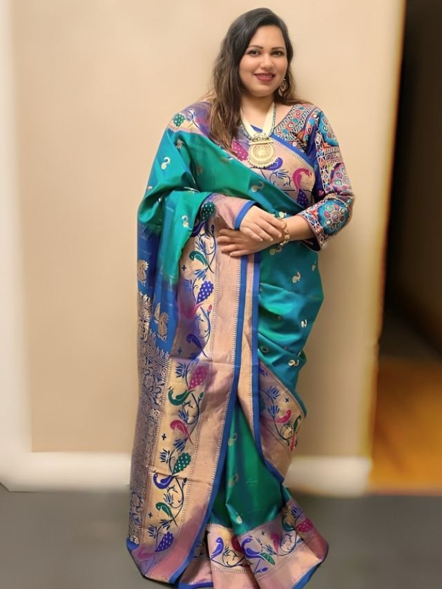 Wear Paithani Silk Saree with Full Sleeve Blouse Wear Paithani Silk Saree with Full Sleeve Blouse