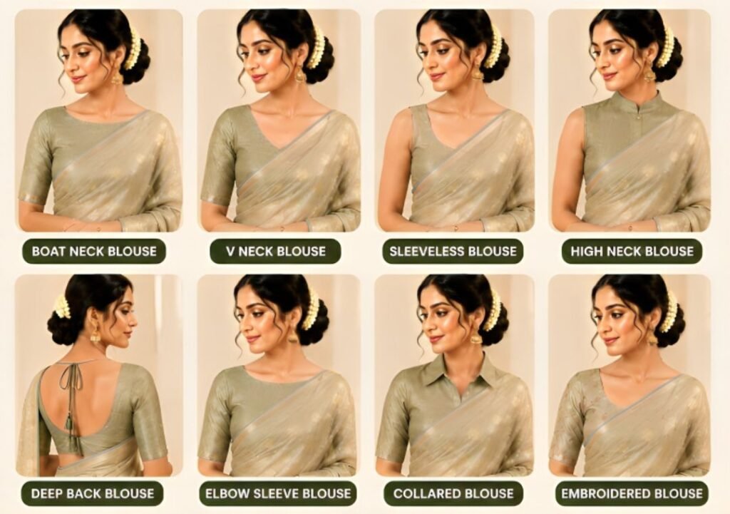 Blouses for Chanderi Saree