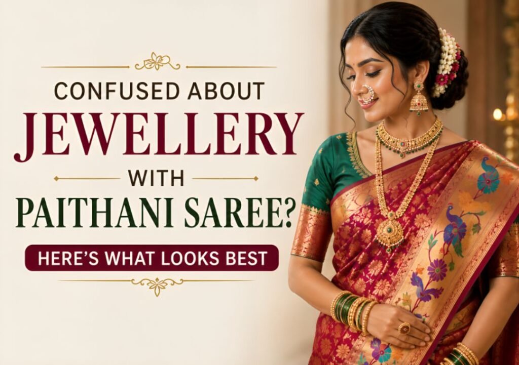 What Jewellery To Wear With Paithani Saree