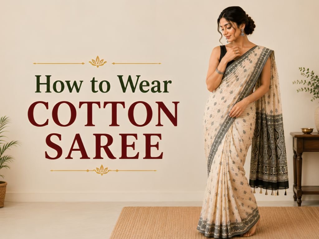 How to Wear Cotton Saree
