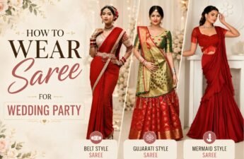How to Wear Saree for Wedding Party How to Wear Saree for Wedding Party