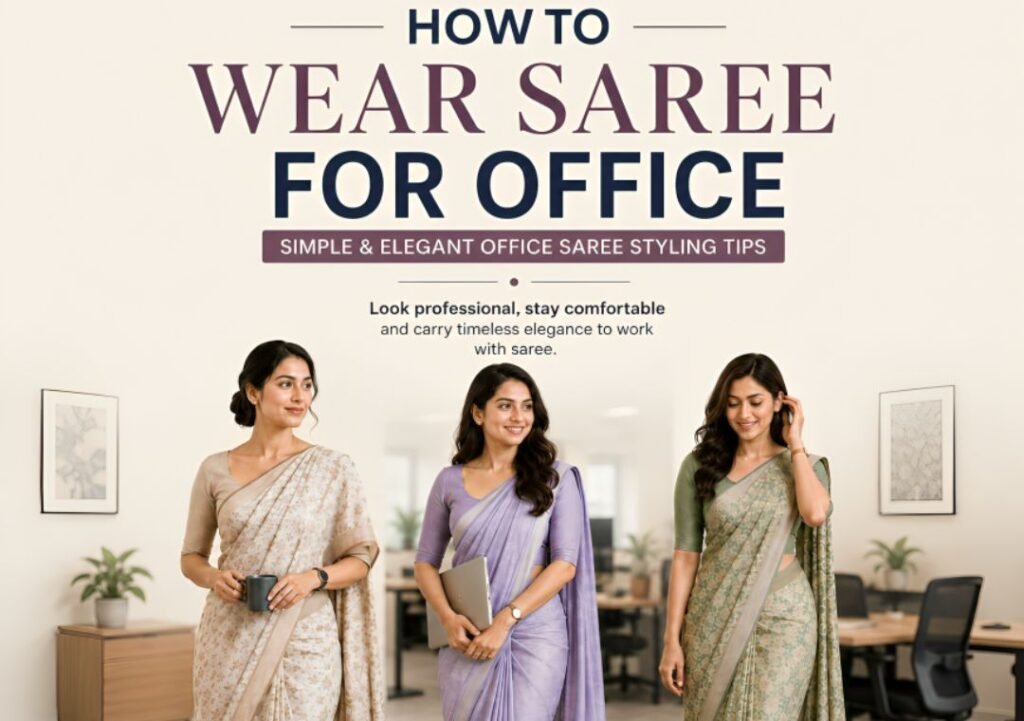 How to Wear Saree for office How to Wear Saree for office