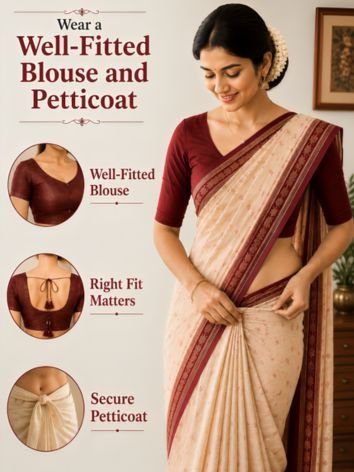 Wear a Well-Fitted Blouse and Petticoat