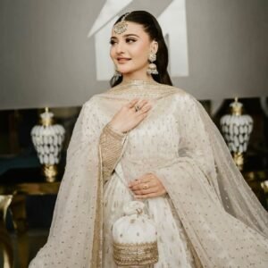 3 Meter Flair Heavy Pure Chinon Silk Gown With Embroidery Work