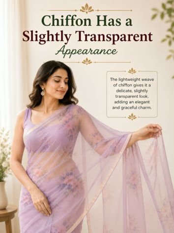 Chiffon Has a Slightly Transparent Appearance Chiffon Has a Slightly Transparent Appearance