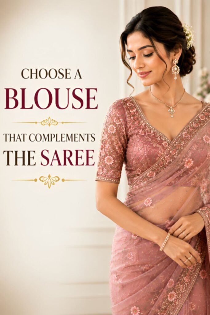 Choose a Blouse That Complements the Saree Choose a Blouse That Complements the Saree
