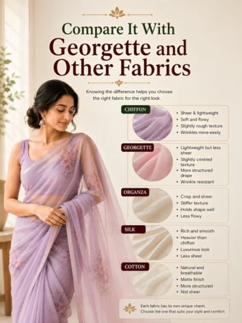 Compare It With Georgette and Other Fabrics Compare It With Georgette and Other Fabrics