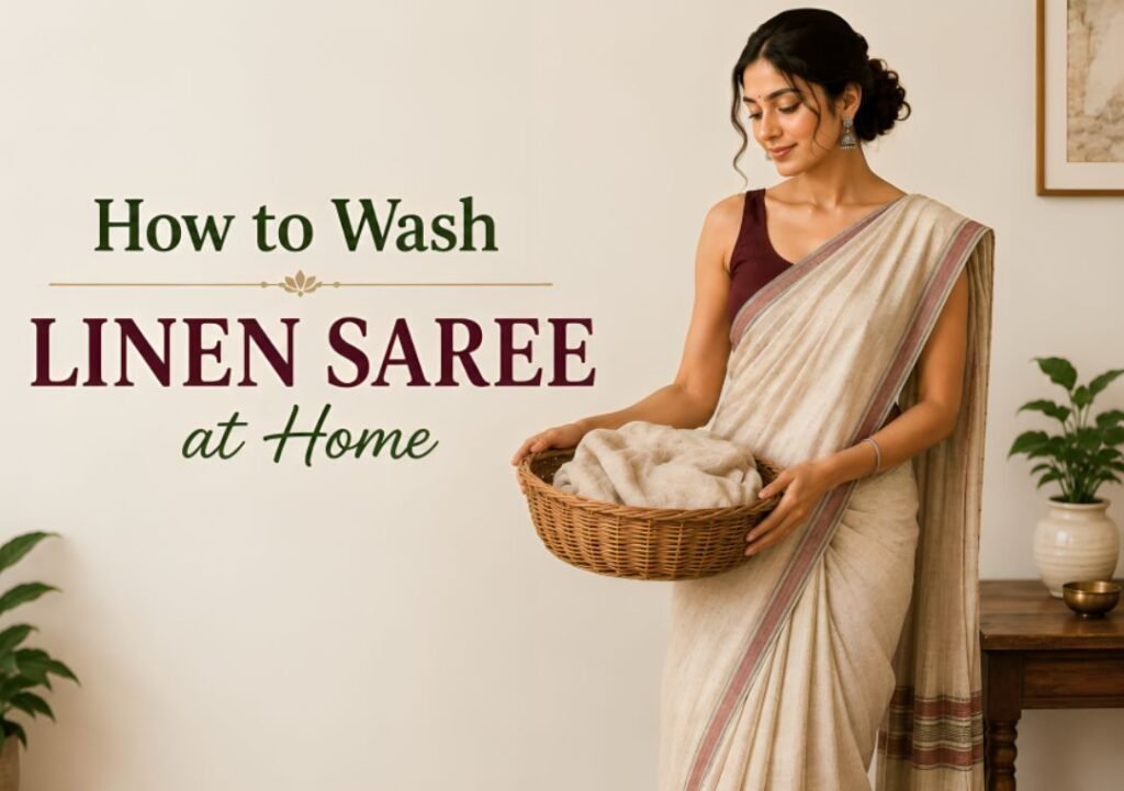 How to Wash Linen Saree at Home