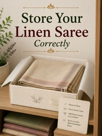 Store Your Linen Saree Correctly
