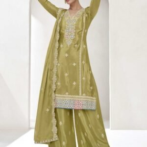Aashirwad Creation Vaanya Mehendi Palazzo Set