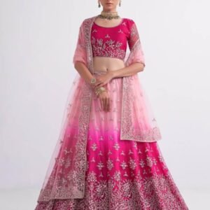 Alizeh Shades 1070 Pink Heavy Net Lehenga Choli