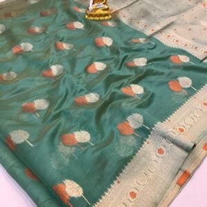 Amazing Balli Zari Weaving Soft Organza Silk saree