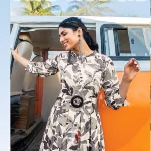 Anju Fabrics Attitude Vol 2 Western Printed Midi Dress