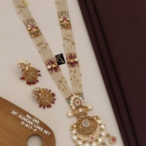 Antique Rajwadi Mala Pink Necklace