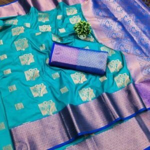 Banarasi Soft Silk Sarees With Beautiful Gold Zari
