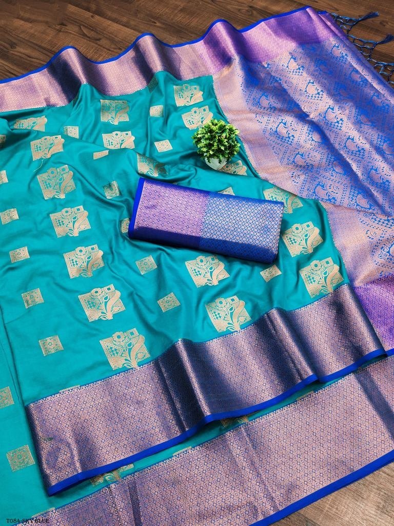 banarasi soft silk sarees with 1718620751 Banarasi Soft Silk Sarees With Beautiful Gold Zari