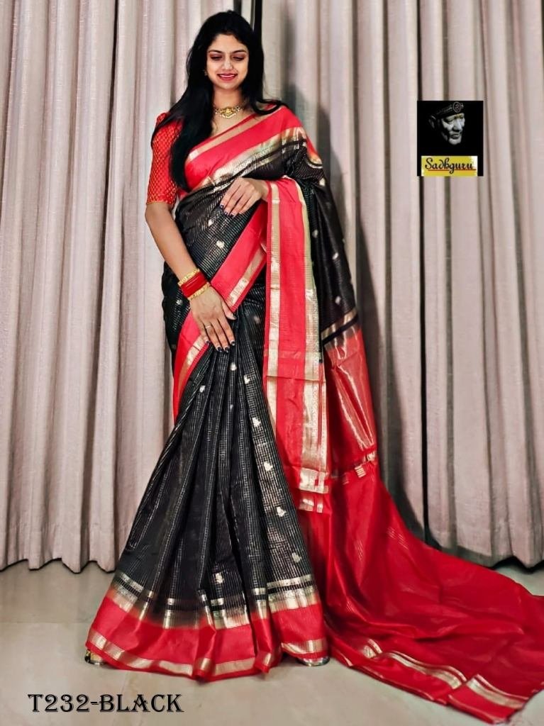 beautiful black soft viscose z 1720875788 Beautiful Black Soft Viscose Zari Weaving Kovaipattu Sareee