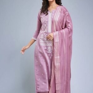 Beautiful Designer Chanderi Kurtis Set With Inner