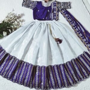 Beautiful Embroidered Kids Lehanga Choli With Fancy Dupatta
