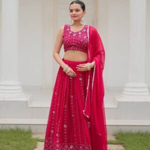 Beautiful Georgette Silk Rani Lehenga Choli