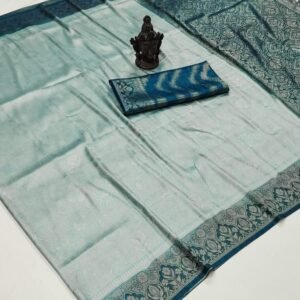 Beautiful Rama Soft Kanjivaram Silk Saree