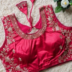 Beautiful Sequence Work Rani Pink Designer Blouse