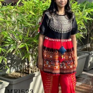 Best Black Embroidered Kedias and Tulip Pants Pure Khadi