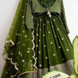 Best Collection Mehendi Georgette Lehenga Choli With Dupatta