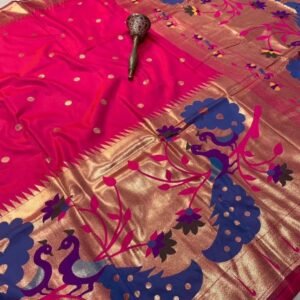 Best Rani Pink Soft Kanchivaram Pethani Silk Saree
