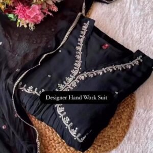 Black Designer Hand Work Nyra Cut Style Suits