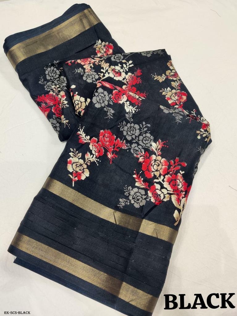 black fancy sequins crape silk 1716469605 Black Fancy Sequins Crape Silk Saree