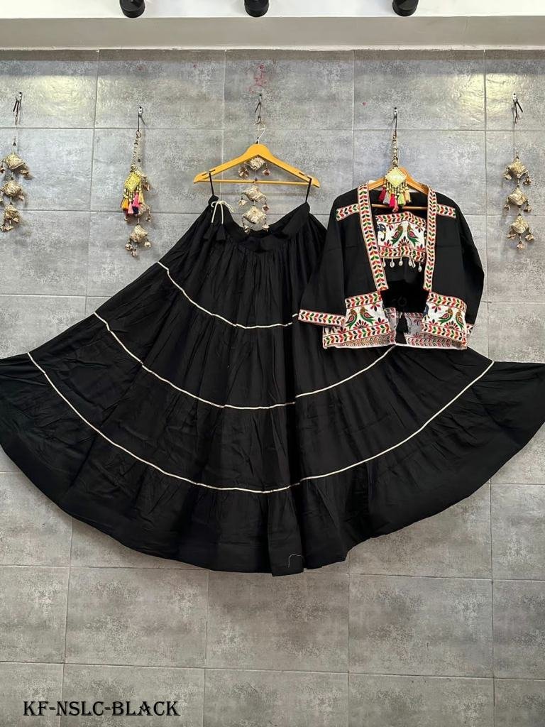 black naratri special lehenga 1717419075 Black Naratri Special Lehenga Choli