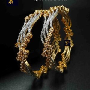 Bollywood Classic AD Stone Gold Bangle