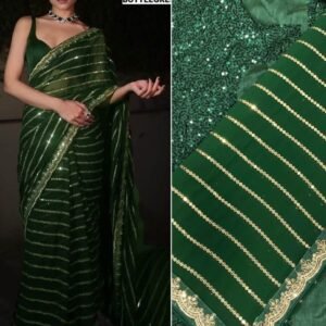 Bollywood Style DF 60 Gram Georgette Sequence Saree