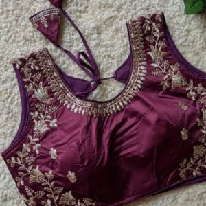 Butter Silk Sequence Touch Pretty Beet Red Blouse