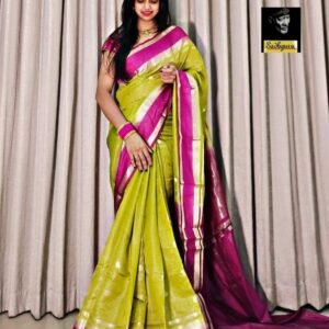 Buy Sea Green Soft Viscose Kovaipattu Saree With Zari Weaving