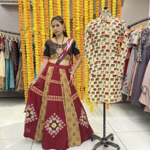 Casual Printed Men Muslin Kurta