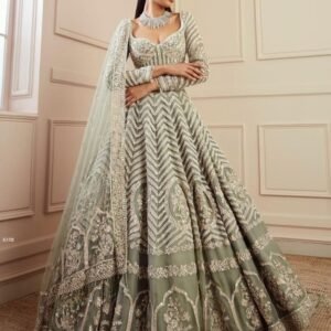 Classic Indian Georgette Lehenga Set With Heavy Sequence Work
